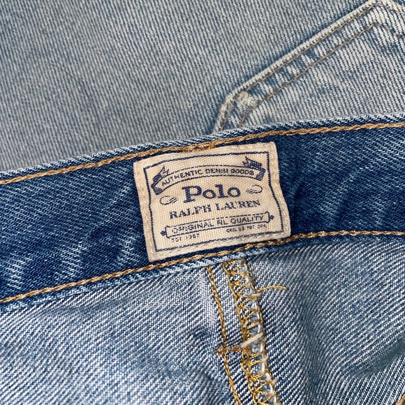 NWT Polo Ralph Lauren Distressed Denim Midi Skirt - Picture 6 of 8